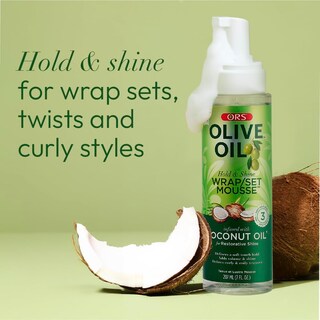 Foto 5 | Foto 5 | Set De Envolturas Hair Mousse Ors Olive Oil Hold & Shine 200 Ml X2 - Venta Internacional.