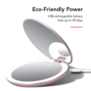 Foto 4 | Foto 4 | Espejo De Maquillaje Fancii Taylor Con Luz Led Para Viaje 10 Unidades 1 Rosa - Venta Internacional.