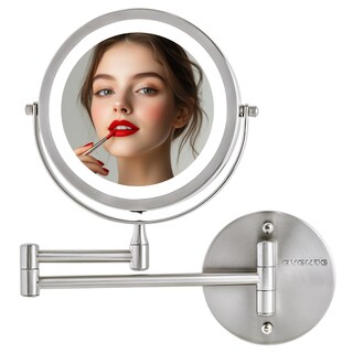 Foto 1 | Foto 1 | Espejo De Maquillaje Ovente 7  Soporte De Pared Iluminado Con Aumento De 1x/10x - Venta Internacional.