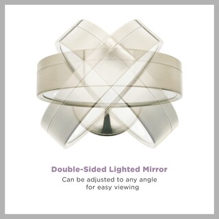 Foto 3 | Foto 3 | Espejo De Maquillaje Conair Reflections Iluminado Por Led 1x/10x En Níquel Satinado - Venta Internacional.