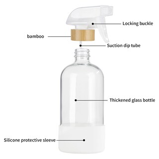 Foto 6 | Foto 6 | Botellas De Aerosol Hombys De Vidrio De Bambú De 500 Ml Con Funda De Silicona Paquete De 3 - Venta Internacional.