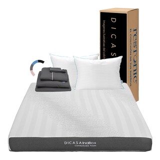 Foto 1 | Foto 1 | Colchón En Caja Dicasa Inabox Queen Size + Almohada Royal Twin + Sábanas Royal