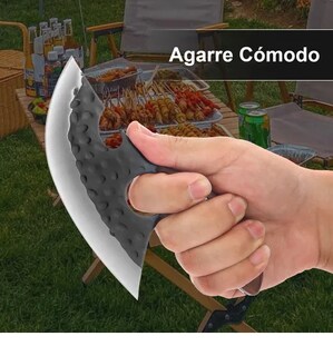 Foto 3 | Foto 3 | Cuchillo  Xtellar Chef De Cocina Forjado A Mano Con Funda De Cuero