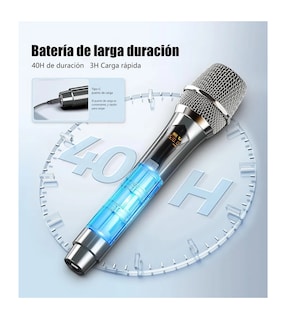 Foto 3 | Foto 3 | Micrófono Inalámbrico Profesional De Karaoke Con Receptor