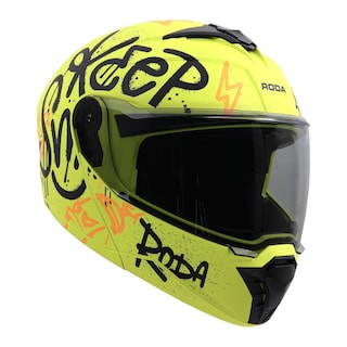 Foto 2 | Foto 2 | Casco Roda Booster Amarillo Mt Caprack Mica Humo Aba Svs