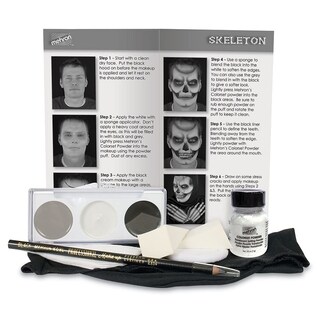 Foto 2 | Foto 2 | Kit De Maquillaje Mehron Premium Character Skeleton Halloween - Venta Internacional.