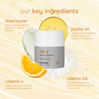Foto 3 | Foto 3 | Crema Hidratante Baebody Vitamina C Iluminadora Con Aceite De Jojoba 50 Ml - Venta Internacional.