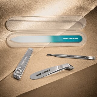 Foto 5 | Foto 5 | Set De Cuidado De Uñas Tweezerman Emerald Shimmer Con Cortaúñas Y Lima - Venta Internacional.