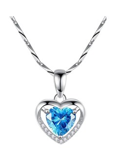 Foto 1 | Foto 1 | Collar Xtellar De Corazón Chapado En Plata 925 Y Cristal - Joyería Exquisita Con Caja De Regalo Romántica
