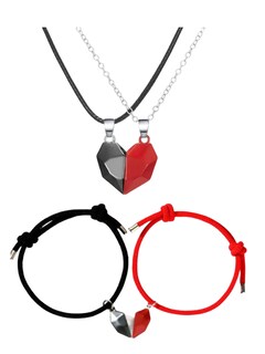 Foto 1 | Foto 1 | Juego De Collares Y Pulseras Xtellar Magnéticos De Corazón Para Parejas Elegantes