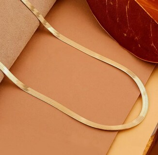 Foto 3 | Foto 3 | Collar Xtellar Chapado En Oro De 14 Quilates  Diseño De Cadena De Serpiente Detallada Con Zirconia Cúbica