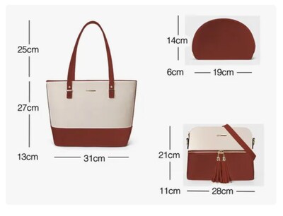 Foto 3 | Foto 3 | Set 3 Bolsas Bandolera Xtellar Mujer Cosmetiquera Cartera Crossbody