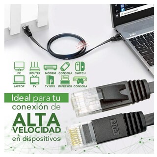 Foto 2 | Foto 2 | Cable Red Lab.gplano Categoria 6 Cat6 Rj45 Utp Ethernet 30 Metros Negro
