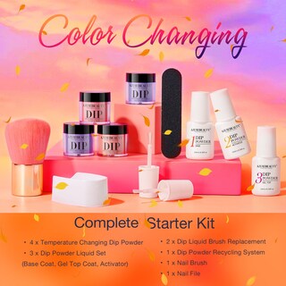 Foto 6 | Foto 6 | Kit De Polvos Para Uñas Azurebeauty Que Cambia De Color Para Otoño E Invierno - Venta Internacional.