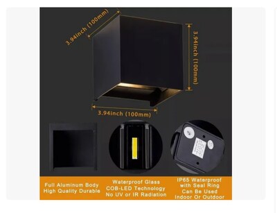 Foto 3 | Foto 3 | Lámpara De Pared Led De 6w Impermeable Foco Flotante