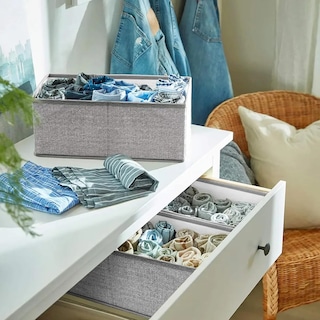 Foto 3 | Foto 3 | 6 Pcs Cajas De Almacenamiento Y Organizador De Ropa En Tela Gris