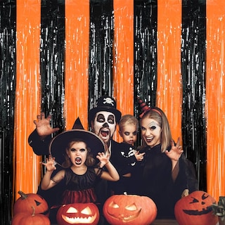 Foto 5 | Foto 5 | Lámina Streamers Toniful Para Puerta  Color Negro Anaranjado  3 3 M X 2 M  3 Unidades - Venta Internacional.