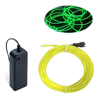 Foto 2 | Foto 2 | El Wire Maxlax Verde Fluorescente De 5 M Con Paquete De Baterías - Venta Internacional.