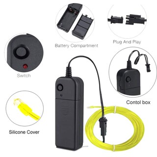 Foto 3 | Foto 3 | El Wire Maxlax Verde Fluorescente De 5 M Con Paquete De Baterías - Venta Internacional.