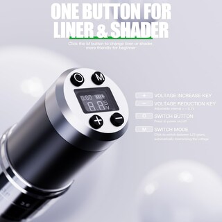 Foto 3 | Foto 3 | Kit De Pistola De Tatuaje Dragonhawk Wireless Rotary Con 2 Baterías - Venta Internacional.