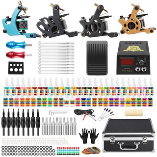 Foto 1 | Foto 1 | Kit De Tatuaje Solong Tk467-us Con 4 Ametralladoras 54 Tintas Y Accesorios - Venta Internacional.