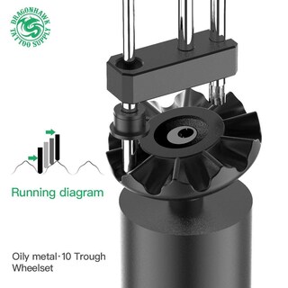 Foto 4 | Foto 4 | Kit De Máquina De Tatuaje Dragonhawk Rotary Tattoo Pen 20 Cartuchos - Venta Internacional.