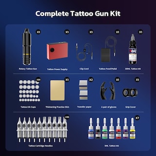 Foto 2 | Foto 2 | Kit Completo Rotary Gun Solong Ek128b-1-us De Tattoo Gun 60 Piezas - Venta Internacional.
