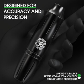 Foto 2 | Foto 2 | Kit De Tatuaje: Bolígrafo De Tatuaje Inalámbrico Dragonhawk Con 2 Baterías - Venta Internacional.