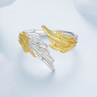 Foto 4 | Foto 4 | Chulada Anillo Ángel Alas De Plata .925 Talla Ajustable Chapa De Platino Que Lo Hace Resistente Al Agua