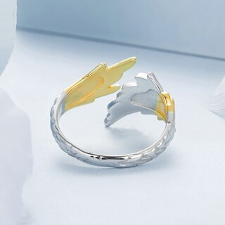 Foto 5 | Foto 5 | Chulada Anillo Ángel Alas De Plata .925 Talla Ajustable Chapa De Platino Que Lo Hace Resistente Al Agua