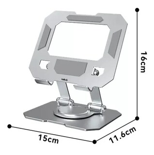 Foto 2 | Foto 2 | ''soporte Tablet Base Giratoria 360° Plegable Para Ipad Gris ''