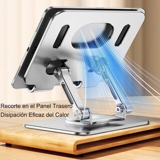 Foto 4 | Foto 4 | ''base De Soporte Ajustable Plegable Giratorio 360 Para Tablet Plata ''