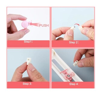 Foto 4 | Foto 4 | Cortador Circular Para Papel Con 3 Navajas Cutter Corte Círculos Rosa
