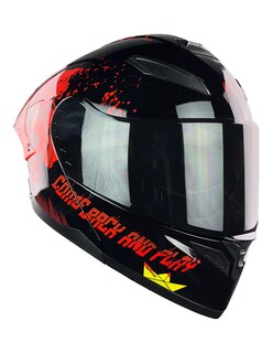 Foto 2 | Foto 2 | Casco Para Moto Kov Stark Payaso It Eso Rojo Abatible Dot