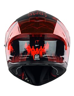 Foto 5 | Foto 5 | Casco Para Moto Kov Stark Payaso It Eso Rojo Abatible Dot