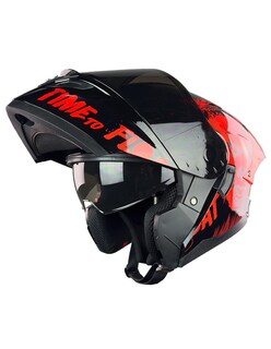 Foto 7 | Foto 7 | Casco Para Moto Kov Stark Payaso It Eso Rojo Abatible Dot