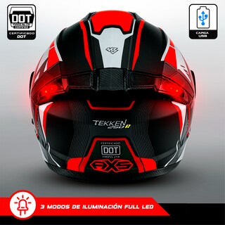 Foto 5 | Foto 5 | Casco Axs Tekken Rojo + Cámara Action Axs