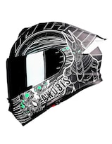 Casco Kov Thunder Racing Abatible Anubis Mica Humo C Alerón