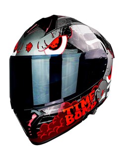 Foto 2 | Foto 2 | Casco Kov Thunder Racing Abatible Bomb Mica Humo Con Alerón