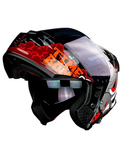 Foto 4 | Foto 4 | Casco Kov Thunder Racing Abatible Bomb Mica Humo Con Alerón