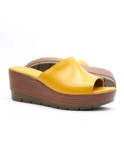 Foto 5 | Foto 5 | Plataformas Mujer Piel Confort Amarillo
