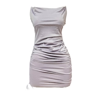 Foto 1 | Foto 1 | Vestido Cristales Pliegue Liso Color Lila Om