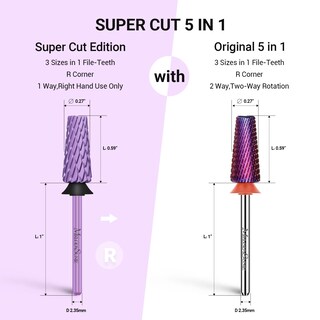 Foto 3 | Foto 3 | Brocas Para Uñas Melodysusie Super Cut Edition 5 En 1 - Venta Internacional.