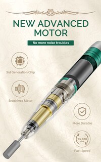 Foto 4 | Foto 4 | Máquina Perforadora De Uñas Melodysusie Mb450c Jade Plus Con 8 Bits - Venta Internacional.
