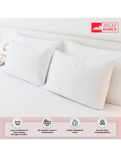 Foto 4 | Foto 4 | Pack 2 Almohadas Estándar + 2 King Size Soporte Perfecto Atlas Basic