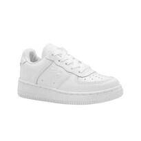 Tenis Escolar Dogi Para Niño Piel Plantilla Con Arco Color Blanco Blanco