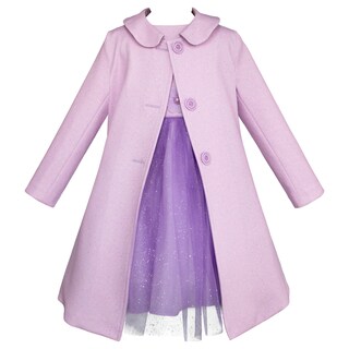 Foto 3 | Foto 3 | Vestido Gerat Con Abrigo Lila Para Niñas Pequeñas