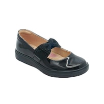 Zapato Escolar Para Niña Yuyin Moño Charol Negro 22-26 Negro