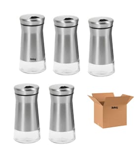 Foto 1 | Foto 1 | Set De Salero Y Pimentero 100 Ml Mesa Cocina 5pcs Plata