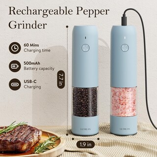 Foto 4 | Foto 4 | Molinillo De Sal Y Pimienta Ultrean Eléctrico Recargable - Venta Internacional.